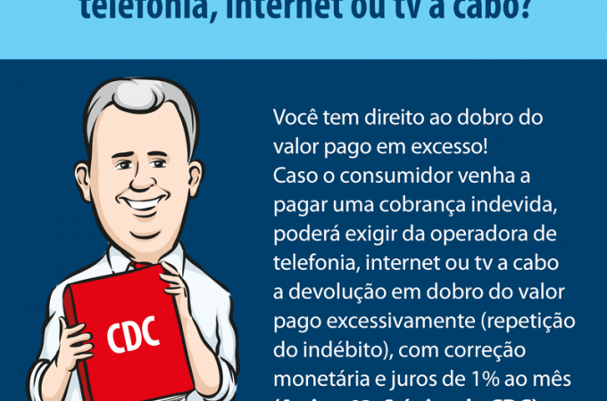 Cobranças indevidas de telefonia, internet ou tv a cabo. O que fazer?