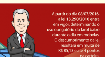 Atenção, motoristas! Acendam os faróis.