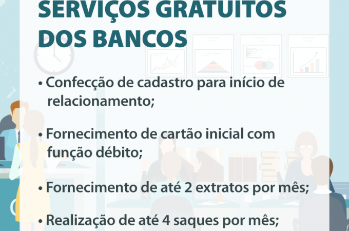 Conheça os serviços bancários gratuitos