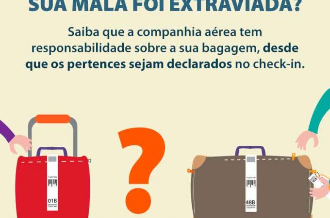 Sua mala foi extraviada?