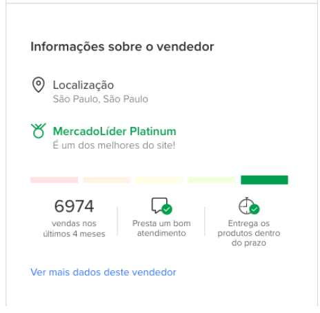 informações vendedor