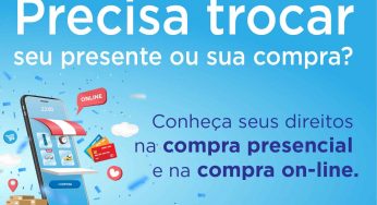 Direitos na troca de compra presencial ou on-line